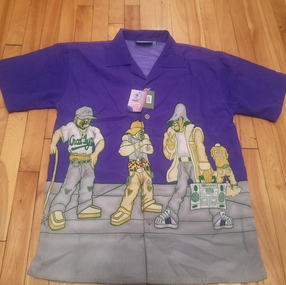 New Vintage 90's  cool silk shirt - Picture 3 of 11